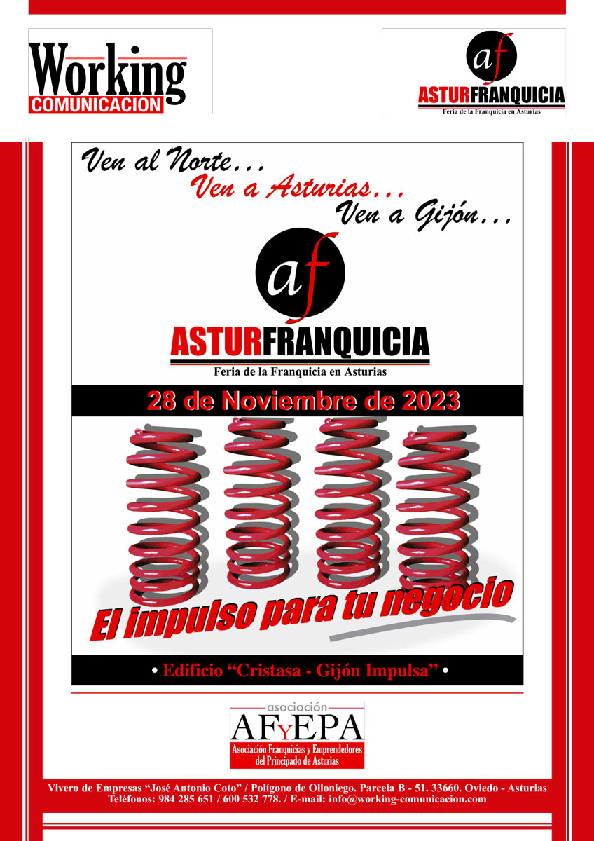 Asturfranquicia: feria de la franquicia en Asturias cartel